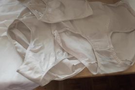 White cotton panties from granny Olga