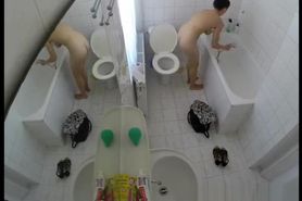 Intimate spy video of a beautiful stepsister