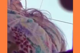 Upskirt a una turista gringa