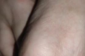 Hairy granny taking a nap