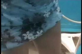 Russas spy in the cabin beach