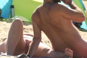 nude on beach