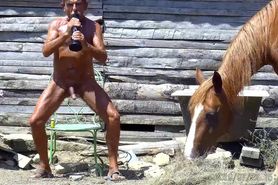 Old Men with big dildo