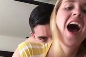 Girlfriend enjoying sex