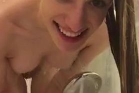 Skinny Periscope Chick Nude Shower Bate