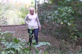 Off the track for a pee