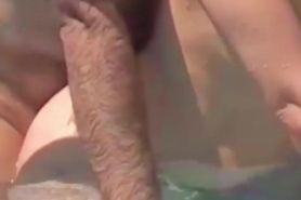 Couples pool ass fucking