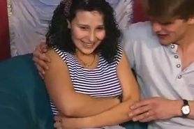 Teen in Jeans Enjoys It