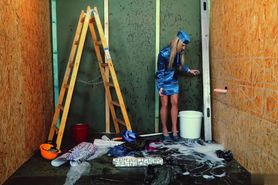 Venice toy cum in the toilet