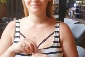 Blonde girl boobs flash compilation 3