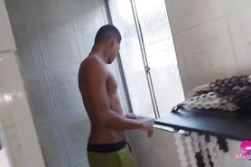 Skinny sexy latina horny milf get Anal fuck by big blac