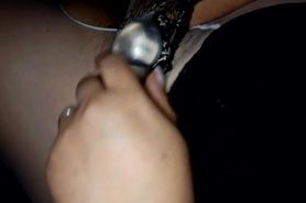 Ella disfrutando de si misma