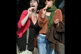 German Blonde Threesome FFM Pussy Eating