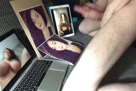 Wanking and cumming over princess Rosie