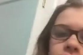 a sweet teen mast in her bedroom on webcam