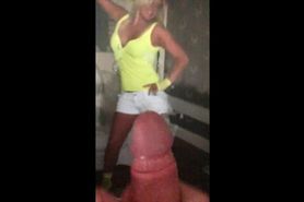 Wanking over Blonde Girls