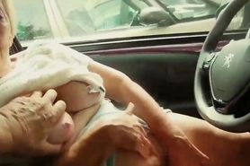 Masturbation in car