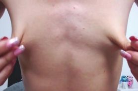 a no tits long Nipple on webcam