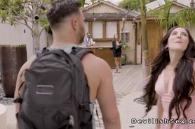 Horny couple oral and fuck at the resort