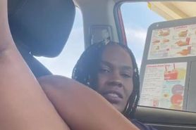BLACK MILF PLAYING AT SONIC TAKEOUT