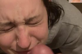 Webslut Lindsey from Texas Cumshot on face