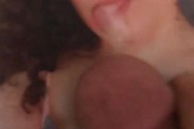 Ola was waiting for Daddys cum and got a facial