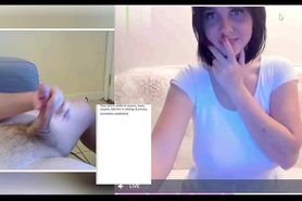 Big Boobs Cam Cutie Opens Her Mouth For Huge Load