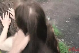 Toechterchen outdoor gefickt