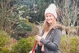 Blonde girl boobs flash compilation