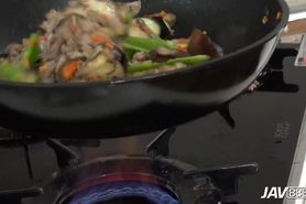 JAV888 Satomi Usui is all warmed up and ready to fuck