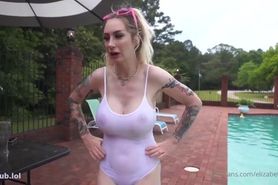 Elizabeth R Wet Sheer Try On