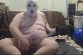 FatAssSmallDick plays with whip cream in basement while