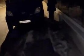 Pissed on street