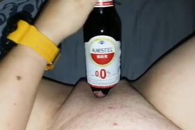 Bottle in pussy
