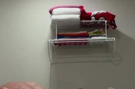 Masturbating