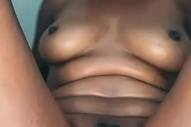 Hot Masked Nairobi Ebony Hairy Pussy Clit Play