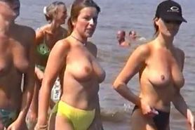Two friends on the beach