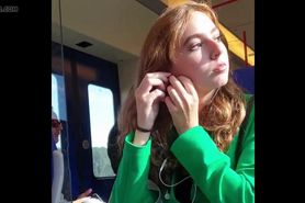 Girl in a train