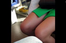 Girl in a train