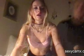 Horny teen gets creampie after blowjob and hard poundin