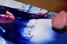 Jerking Off on a Huge Set of Sweater Puppies