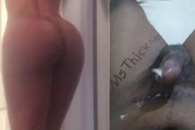 MsThicknessTX twerking me dry cum tribute 