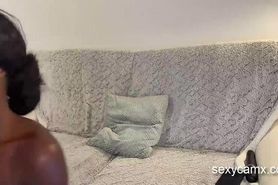 Hot fit body ebony slut get big facial after hard pound