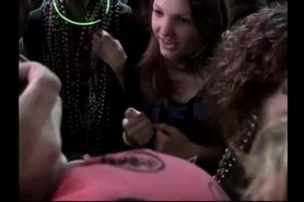 Allis0n Pattis0n showing off her tits at mardi gras